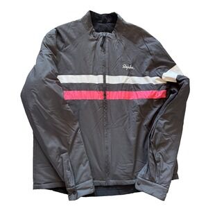 Rapha Men's Reversible Insulated Wind Jacket Black Cycling Size L NWOT!